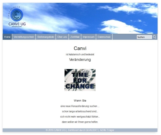 Homepage CANVI UG