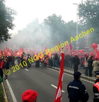 Eurodemonstration Brüssel 29.09.2010 - © NGG AC 2010 - Abdruck mit freundlicher Genehmigung der NGG-Region Aachen